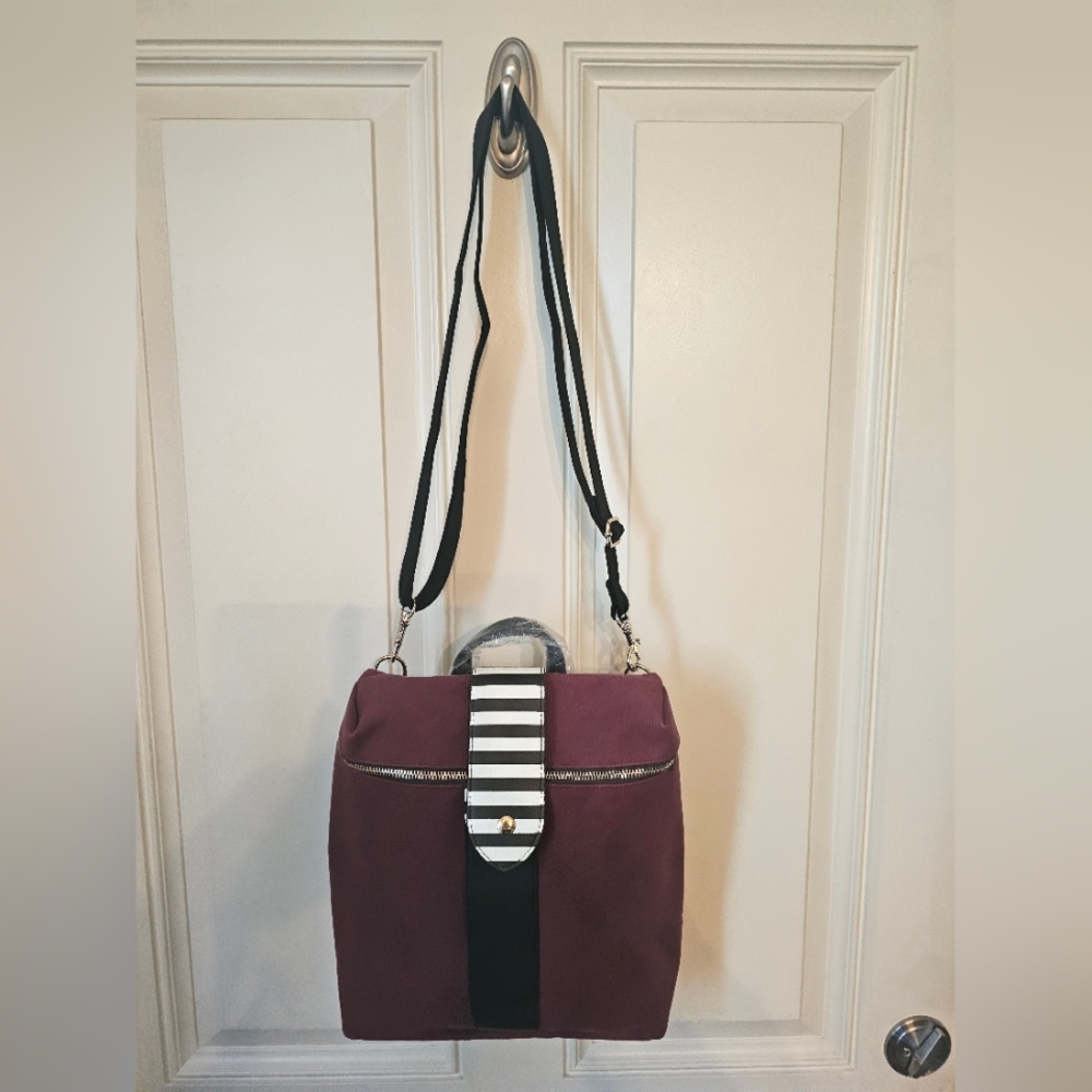 Henri Bendel New York Limited Edition Canvas Backpack/Crossbody Bag